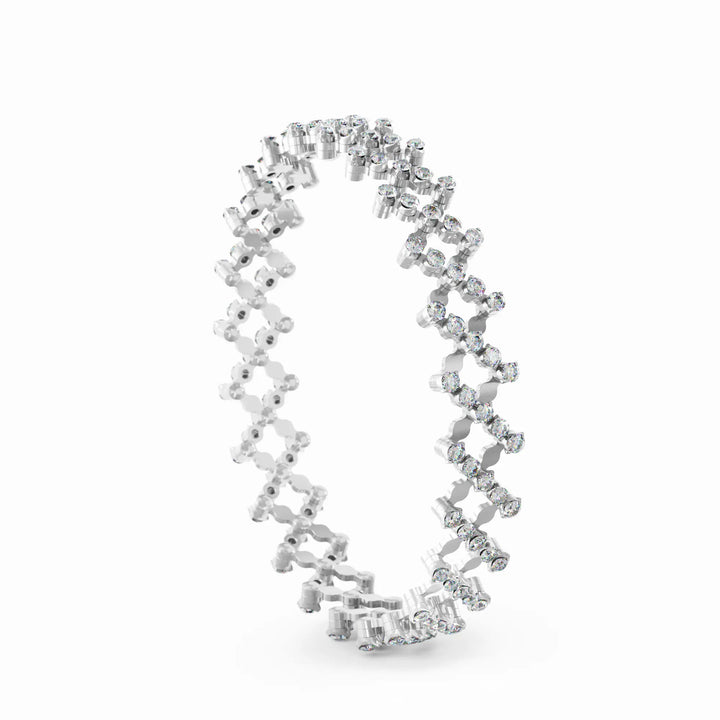 Serafino Conosli Brevetto Multi Size Ring – S.RB_5F4_WG_WD – Weißgold – Diamanten - Armband