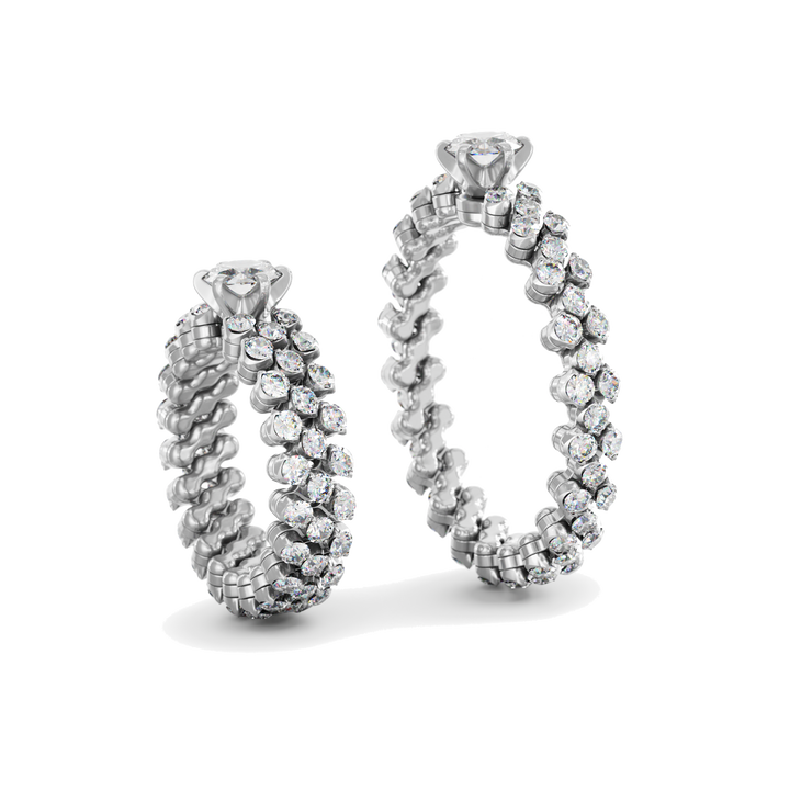 Serafino Consoli Solitar Ring Brevetto MultiSize RMS SL WD 050 3F2 WG WD.