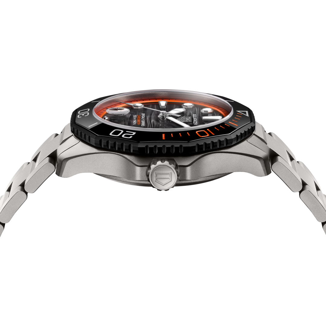TAG Heuer - Aquaracer Professional 500 Date Limited Edition - WBP5183.BF0010 – Automatikwerk – schwarz, orange - 42 mm - Herrenuhr bei Juwelier Krebber