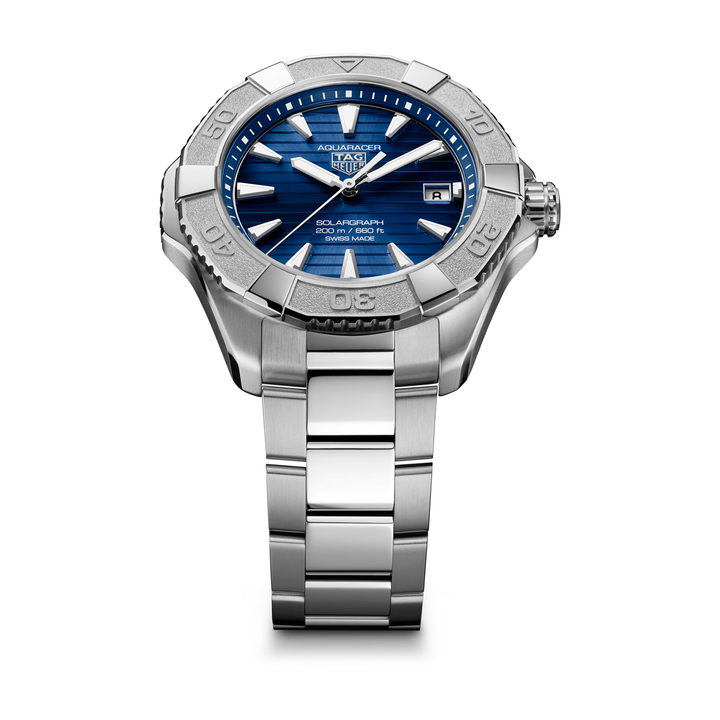 TAG Heuer - Aquaracer Professional 200 Solargraph - WBP1117.BA0047 – Quarzwerk – blau - 40 mm - Herrenuhr i blau