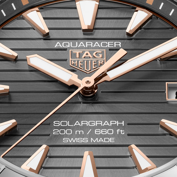 TAG Heuer - Aquaracer Professional 200 Solargraph - WBP1190.BZ0003 – Quarzwerk – grau - 40 mm - Herrenuhr in grau