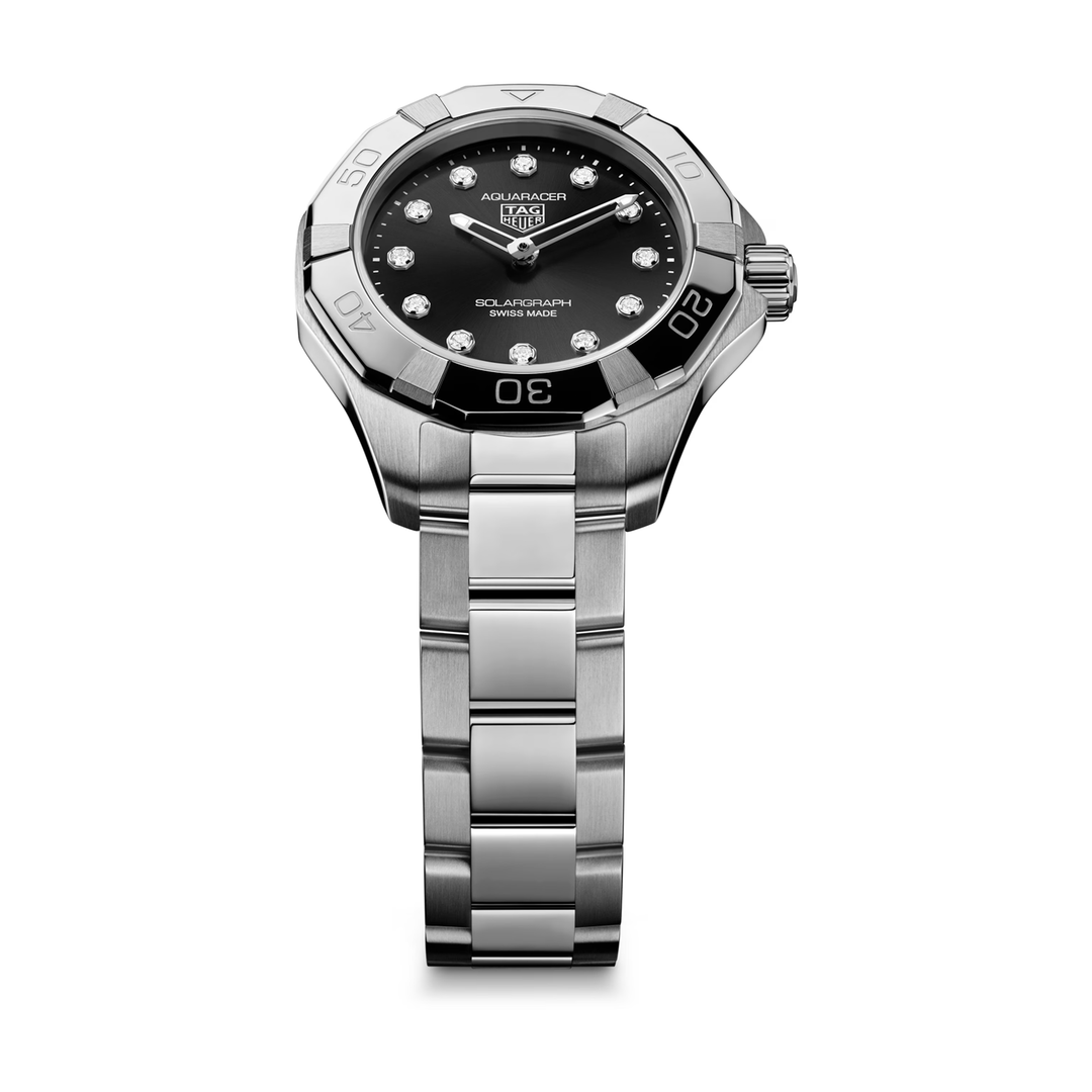 TAG Heuer - Aquaracer Professional 100 Solargraph - WBP141G.BA0049 – Quarzwerk – schwarz - 28 mm - Damenuhr