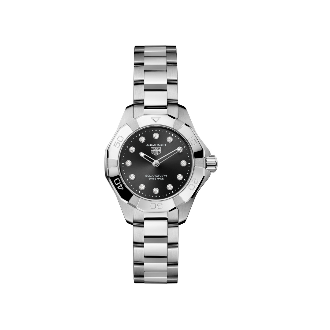 TAG Heuer - Aquaracer Professional 100 Solargraph - WBP141G.BA0049 – Quarzwerk – schwarz - 28 mm - Damenuhr
