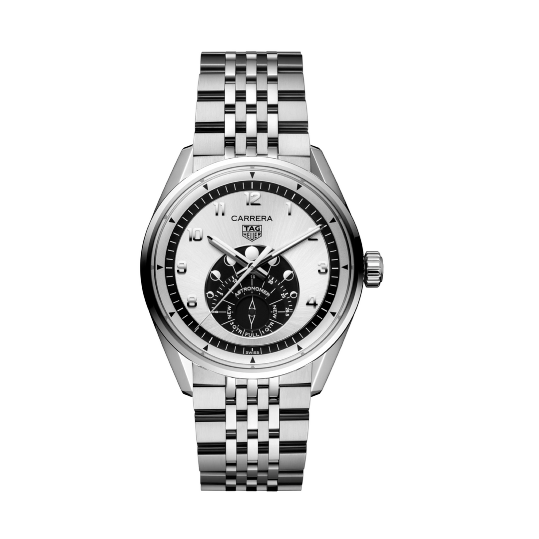 TAG Heuer - Carrera- Astronomer -WBX2110.BA0044 – Automatikwerk – schwarz, silber - 39 mm - Herrenuhr