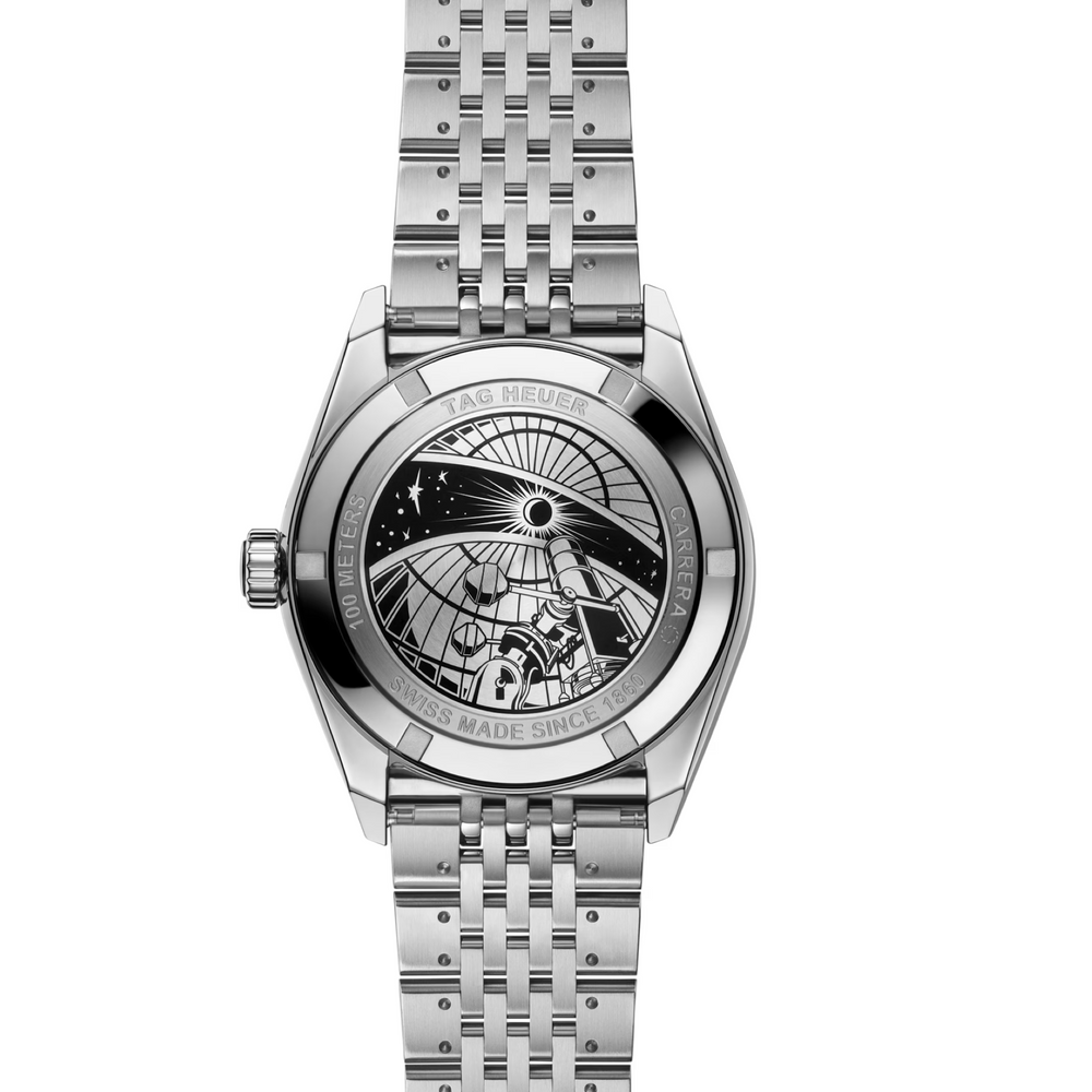 TAG Heuer - Carrera- Astronomer -WBX2110.BA0044 – Automatikwerk – schwarz, silber - 39 mm - Herrenuhr mit Mondphase