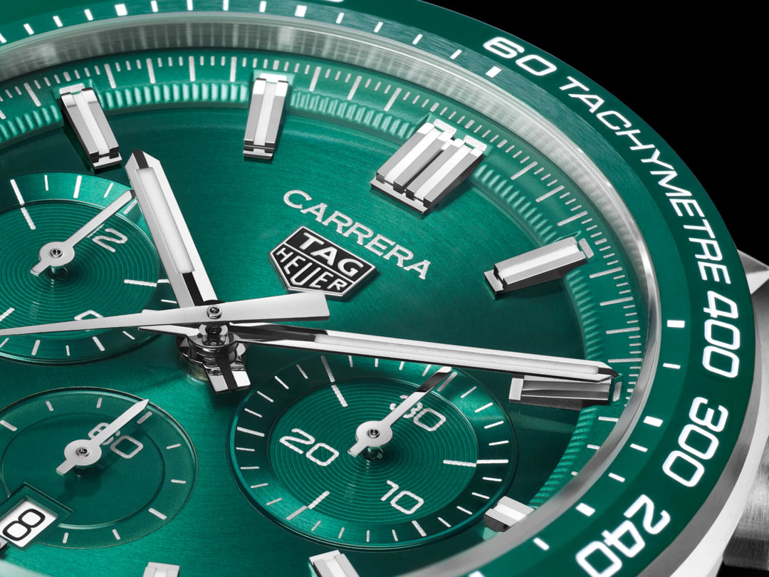 TAG Heuer Carrera Chronograph- CBN2A1N.BA0643 - Automatik-Chronographenwerk - grün - 44 mm - Herrenuhr in grün