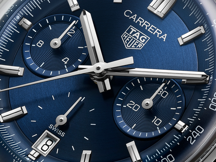 TAG Heuer Carrera Chronograph - CBS2212.BA0048 – Automatik-Chronographenwerk – blau - 39 mm - Herren mit Chronograph