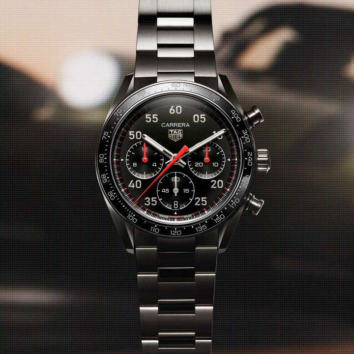 TAG Heuer - Carrera Chronograph Sport - CDB2110.BA0054 – Automatikwerk – schwarz - 42 mm - Herrenuhr bei Juwelier Krebber in Mönchengladbach