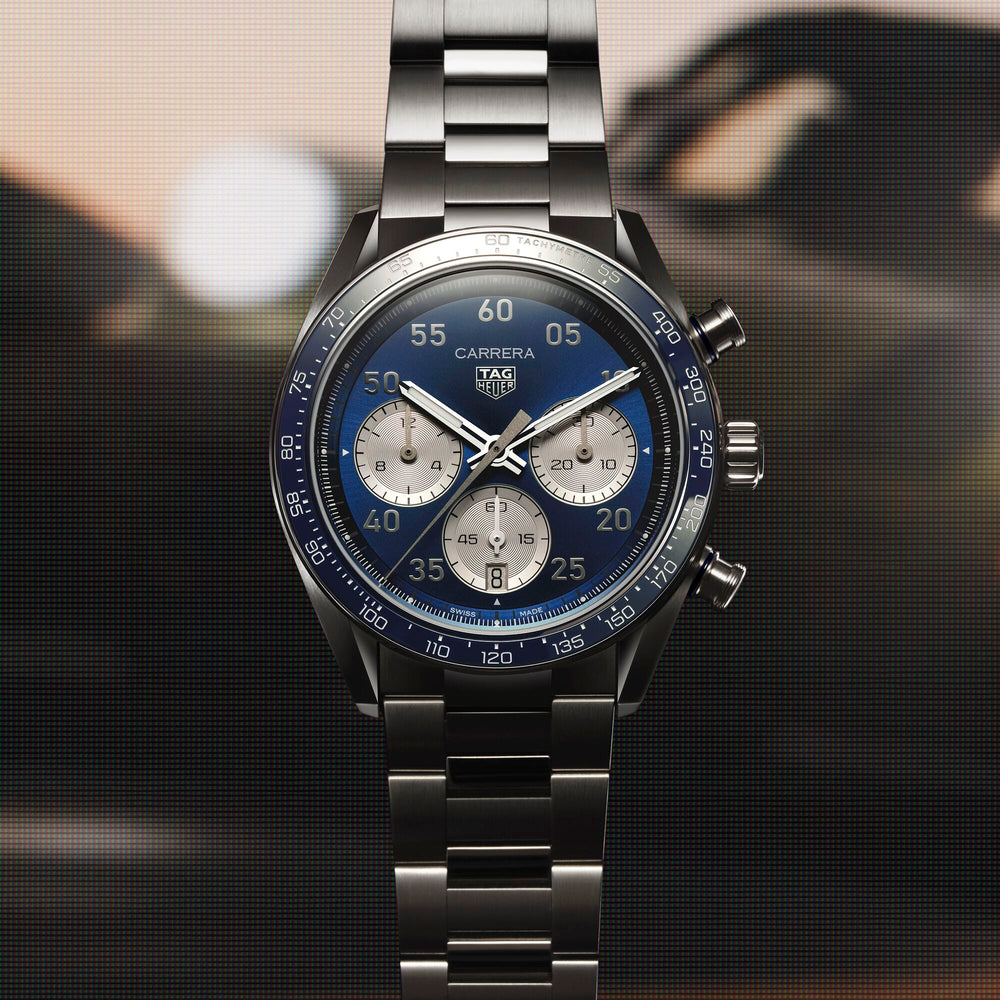 TAG Heuer - Carrera Chronograph Sport - CDB2111.BA0054 – Automatikwerk – blau - 42 mm - Herrenuhr bei Juwelier Krebber in Mönchnegladbach