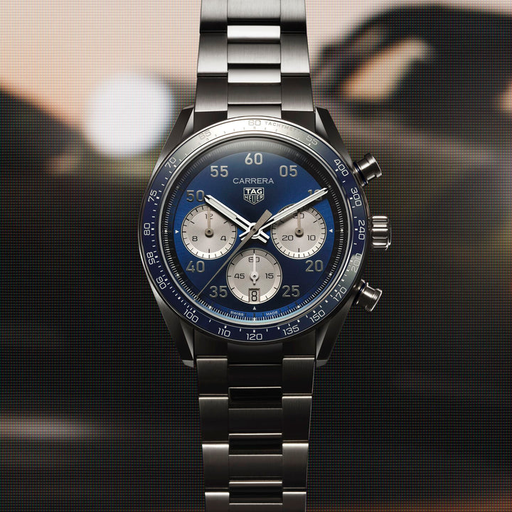 TAG Heuer - Carrera Chronograph Sport - CDB2111.BA0054 – Automatikwerk – blau - 42 mm - Herrenuhr bei Juwelier Krebber in Mönchnegladbach