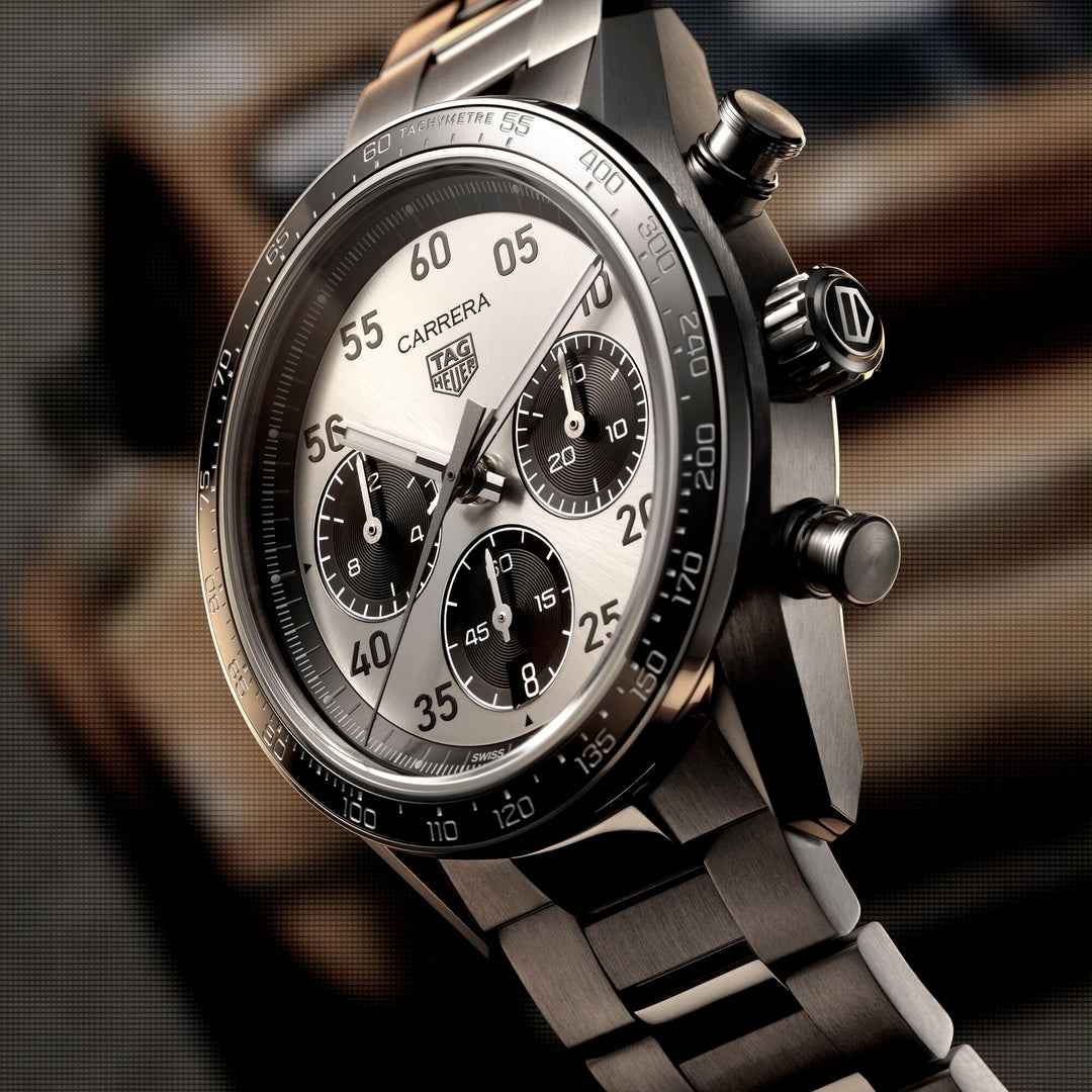TAG Heuer - Carrera Chronograph Sport - CDB2113.BA0054 – Automatikwerk – silber, schwarz - 42 mm - Herrenuhr in silber