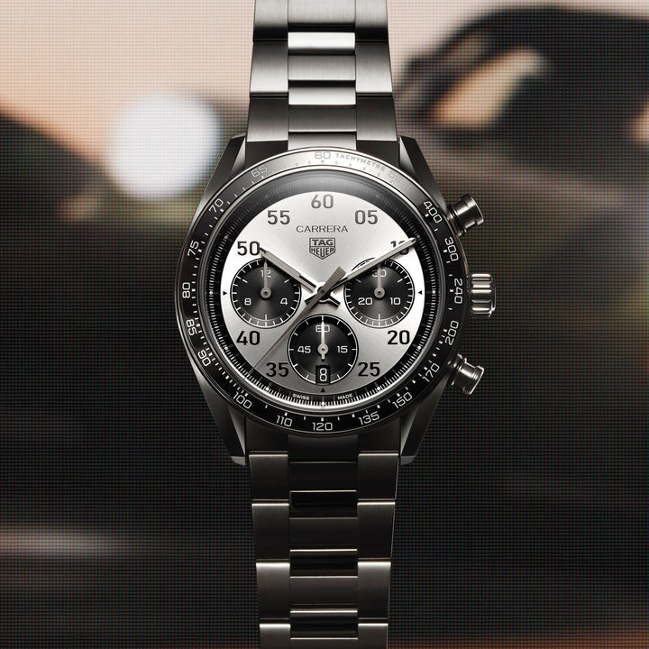 TAG Heuer - Carrera Chronograph Sport - CDB2113.BA0054 – Automatikwerk – silber, schwarz - 42 mm - Herrenuhr bei Juwelier Krebber