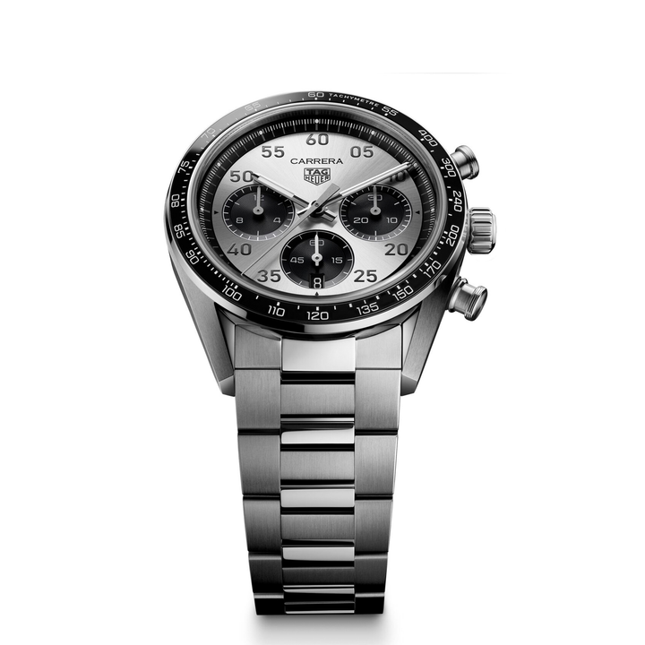 TAG Heuer - Carrera Chronograph Sport - CDB2113.BA0054 – Automatikwerk – silber, schwarz - 42 mm - Herrenuhr mit "Panda"-Zifferblatt