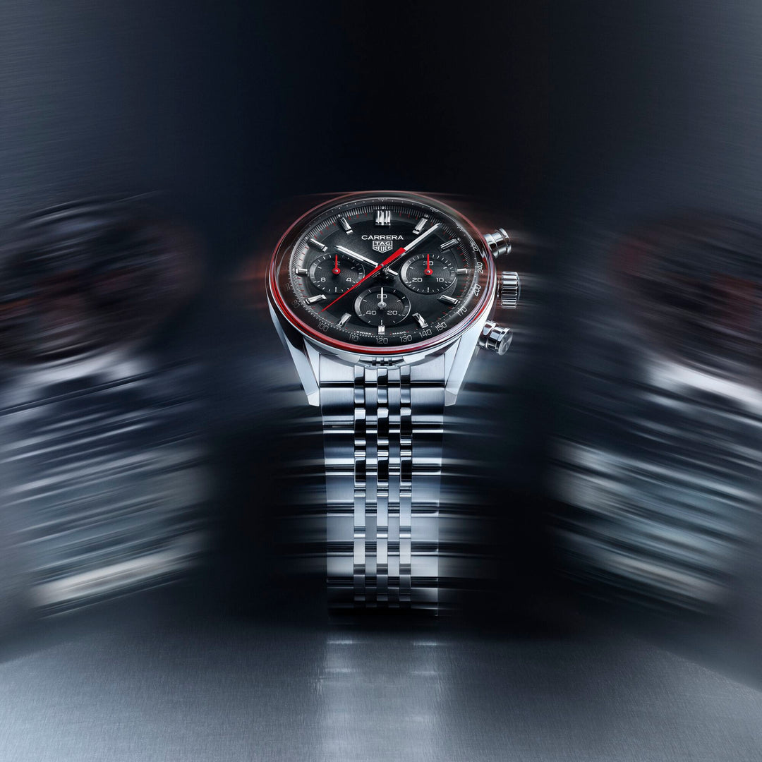 TAG Heuer - Carrera Chronograph - CBS2114.BA0053 – Automatikwerk – schwarz - 41 mm - Herrenuhr in Mönchengladbach kaufen