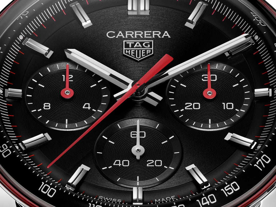 TAG Heuer - Carrera Chronograph - CBS2114.BA0053 – Automatikwerk – schwarz - 41 mm - Herrenuhr mit Chronographen