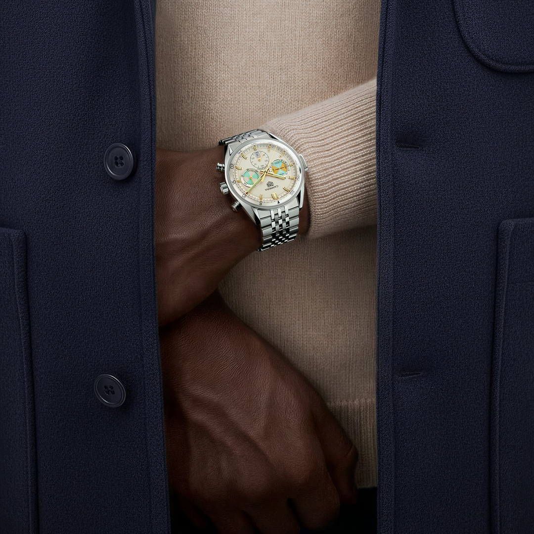 TAG Heuer - Carrera Chronograph Seafarer - CBS2016.EB0430 – Automatikwerk – beige - 42 mm - Herrenuhr