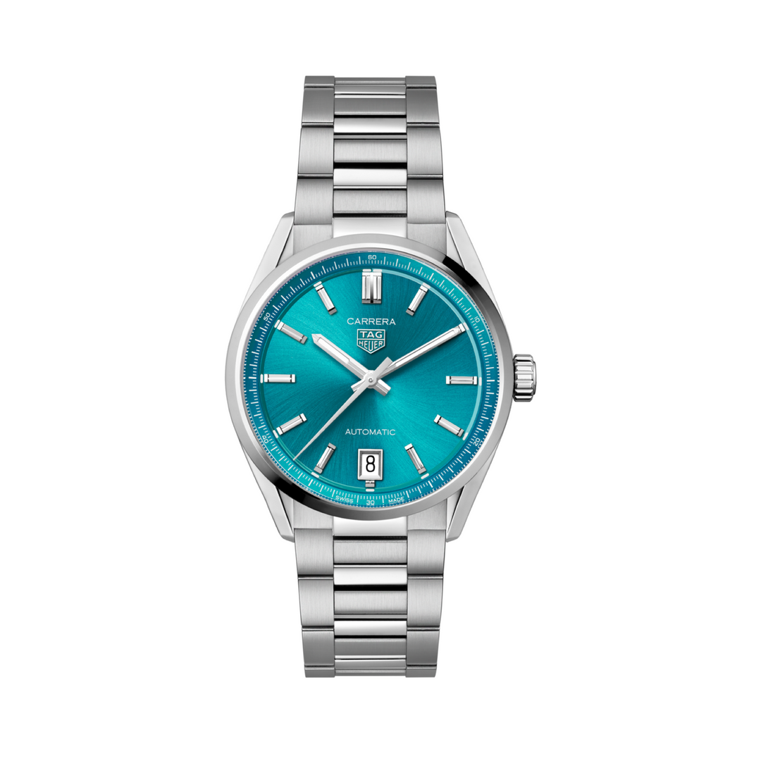 TAG Heuer Carrera Date - WBN2316.BA0001 – Automatikwerk – türkisblau - 36 mm - Damenuhr