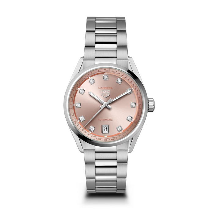 TAG Heuer Carrera Date - WBN231D.BA0001 – Automatikwerk – rosa - 36 mm - Damenuhr