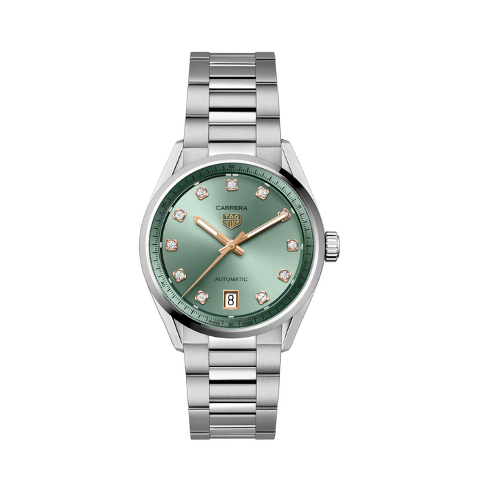TAG Heuer - Carrera Date - WBN2317.BA0001 – Automatikwerk – grün - 36 mm - Damenuhr