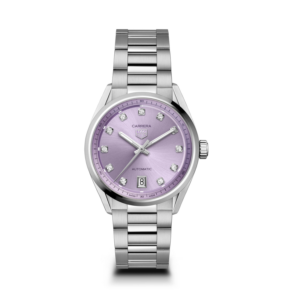 TAG Heuer - Carrera Date &nbsp;- WBN2319.BA0001 – Automatikwerk – lila - 36 mm - Damenuhr