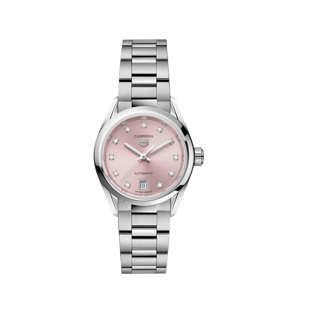 TAG Heuer Carrera Date - WBN2416.BA0621 – Automatikwerk – rosa - 29 mm - Damenuhr