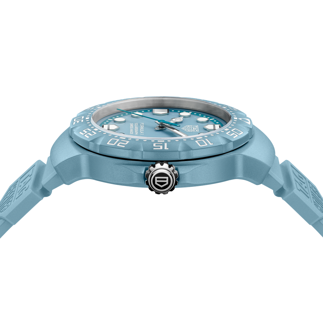 TAG Heuer - Formula 1 Solargraph Limited Edition - WBY1163.FT8113 – Solargraph Quarzwerk – blau - 38 mm - Herren- und Damenuhr;  Edelstahlkrone