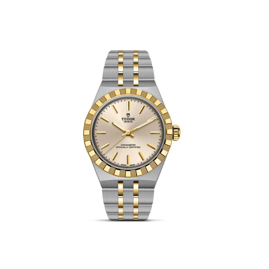 TUDOR - Royal - M2830A1A3-0003 – Automatikwerk – Elfenbeinfarbig, Gelbgold - 30 mm - Damenuhr