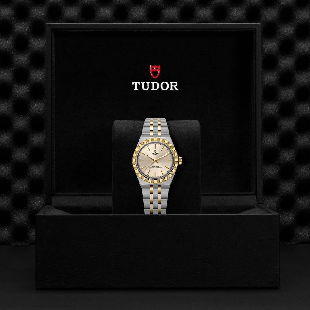 TUDOR - Royal - M2830A1A3-0003 – Automatikwerk – Elfenbeinfarbig, Gelbgold - 30 mm - Damenuhr bei Juwelier Krebber 