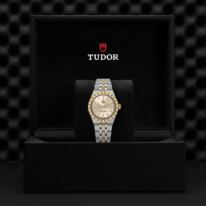 TUDOR - Royal - M2830A1A3-0003 – Automatikwerk – Elfenbeinfarbig, Gelbgold - 30 mm - Damenuhr bei Juwelier Krebber 
