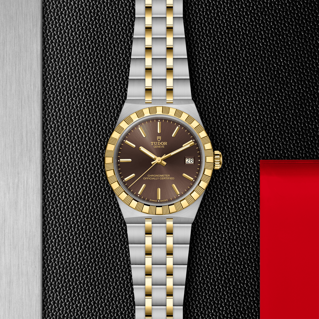 TUDOR - Royal - M2836C1A3-0001 – Automatikwerk – braun, Gelbgold - 36 mm - Damenuhr in Mönchengladbach
