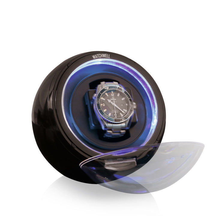Uhrenbeweger Watchwell Globe V1 70051-03 aus schwarzem Carbon