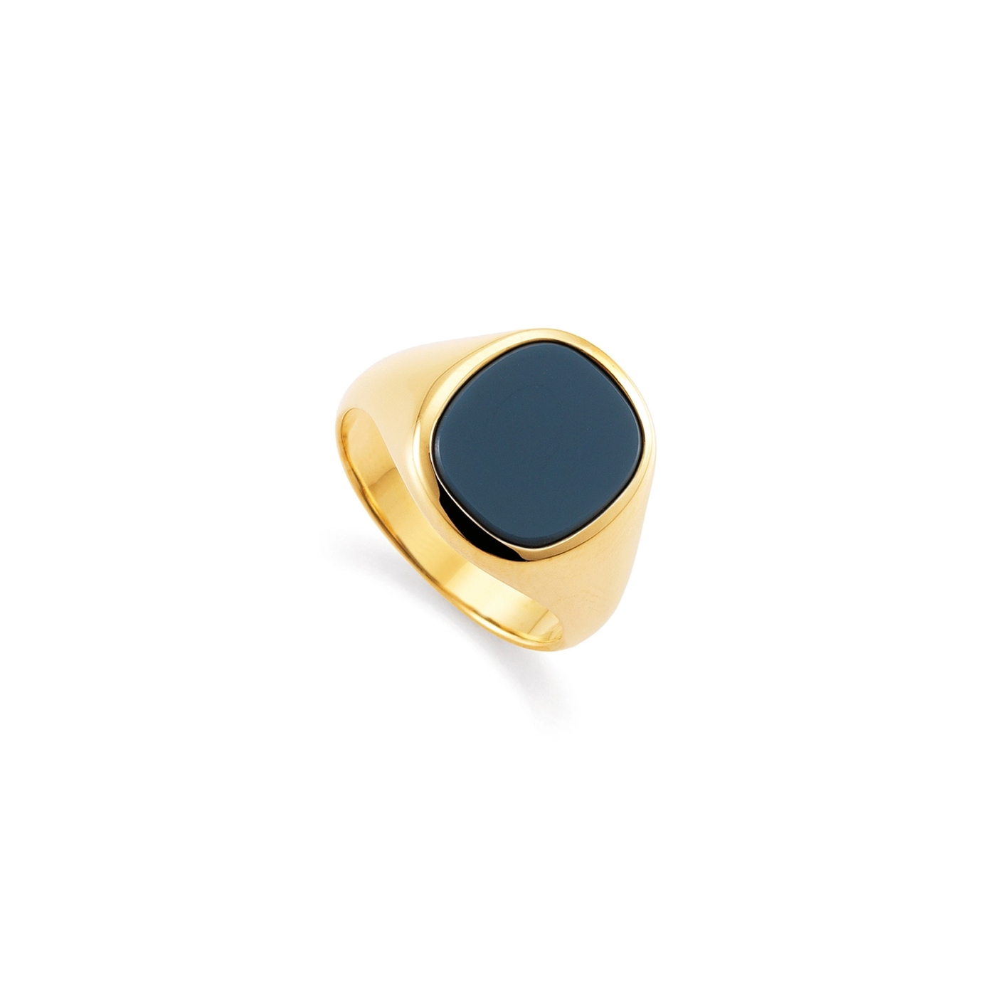 Siegelring von Victor Mayer aus der Romeo & Julia-Kollektion mit der Referenz 51512/00/LO/02/10253 aus Gelbgold mit einem Onyx