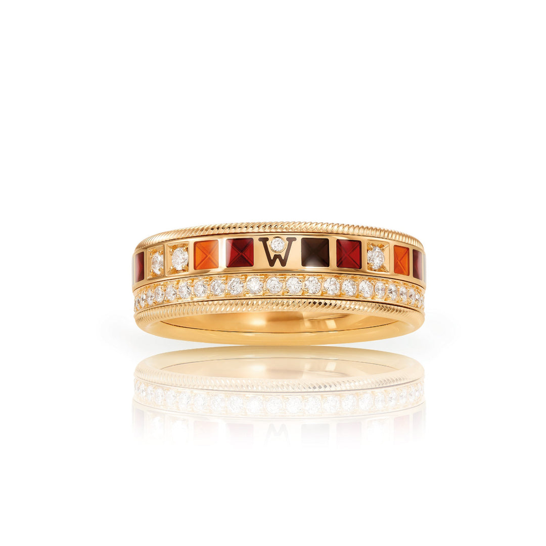 Wellendorff- Ring POWER in RED bei Juwelier Krebber in Mönchengladbach