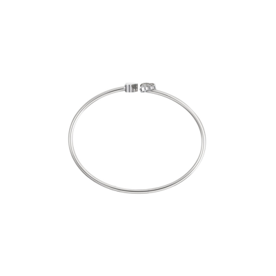 Chopard Armreif Happy Heats Wings aus 18Karat Weißgold und zwei mit Brillanten aufgefassten Brillanten.
