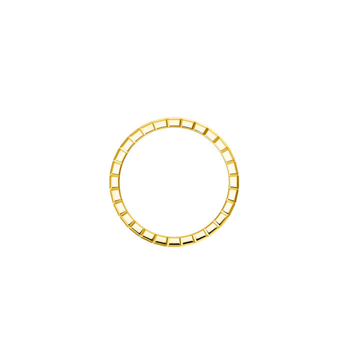 Chopard Ice Cube Ring aus 18Karat Gelbgold und eiinem Brillanten 0,01ct.