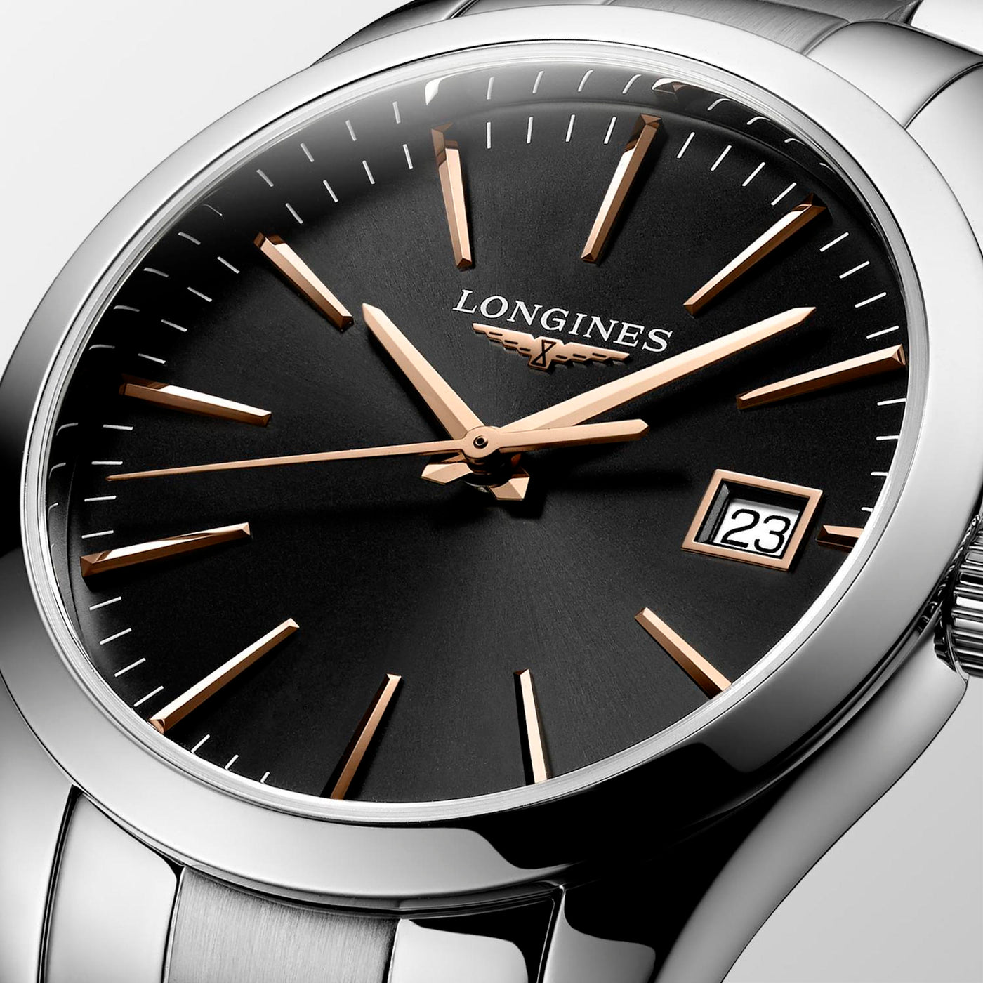 Longines - Conquest Classic mit der Referenz L2.286.4.52.6, L2.386.4.52.6 mit rosegold-zeiger