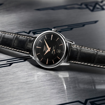 L4.795.4.58.0 schwarze Herrenuhr