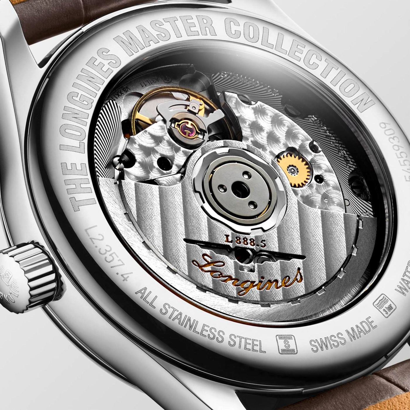 Longines - Master Collection  mit der Referenz L2.357.4.07.2 mit Saphirglasboden