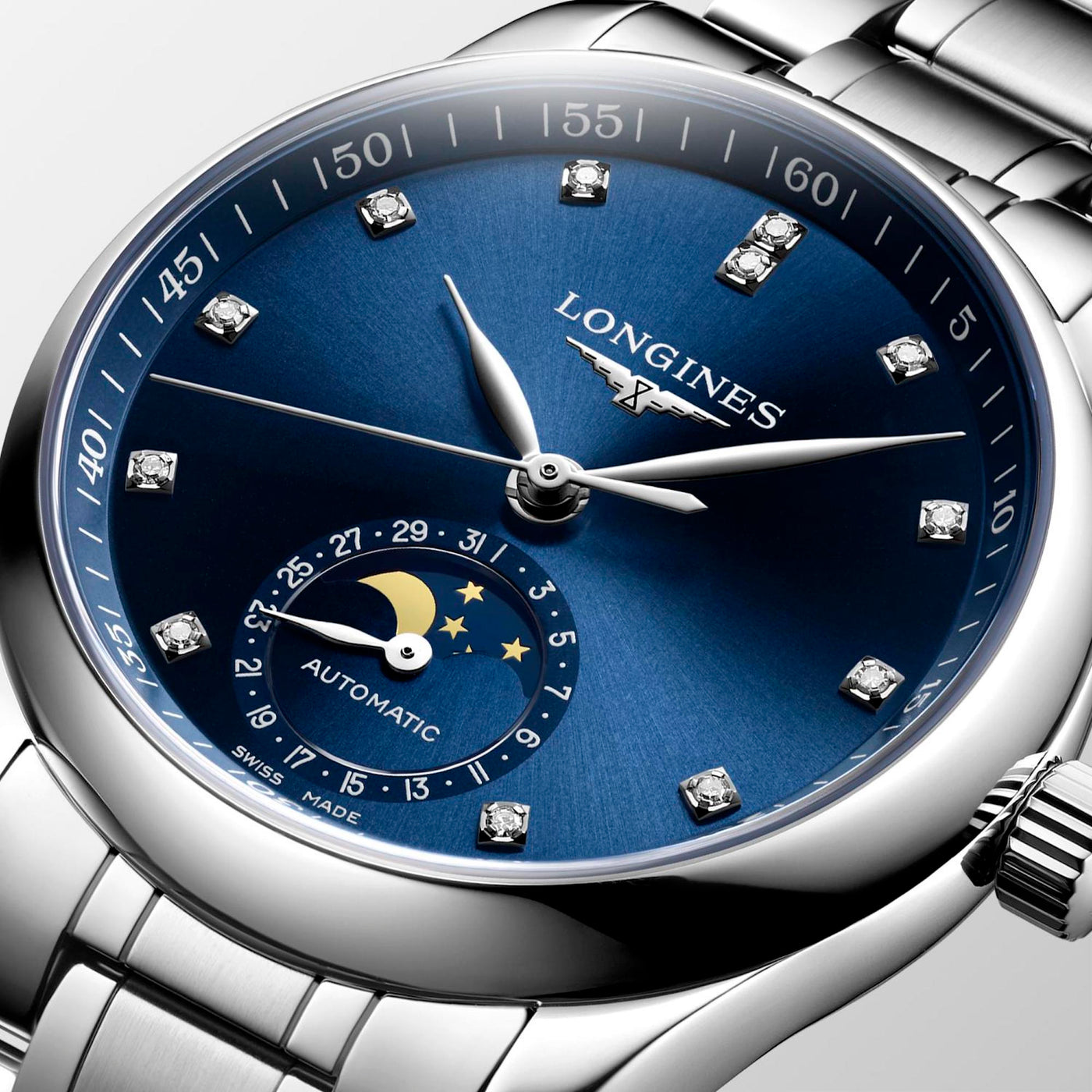 Longines Master mit Mondanzeige für Damen