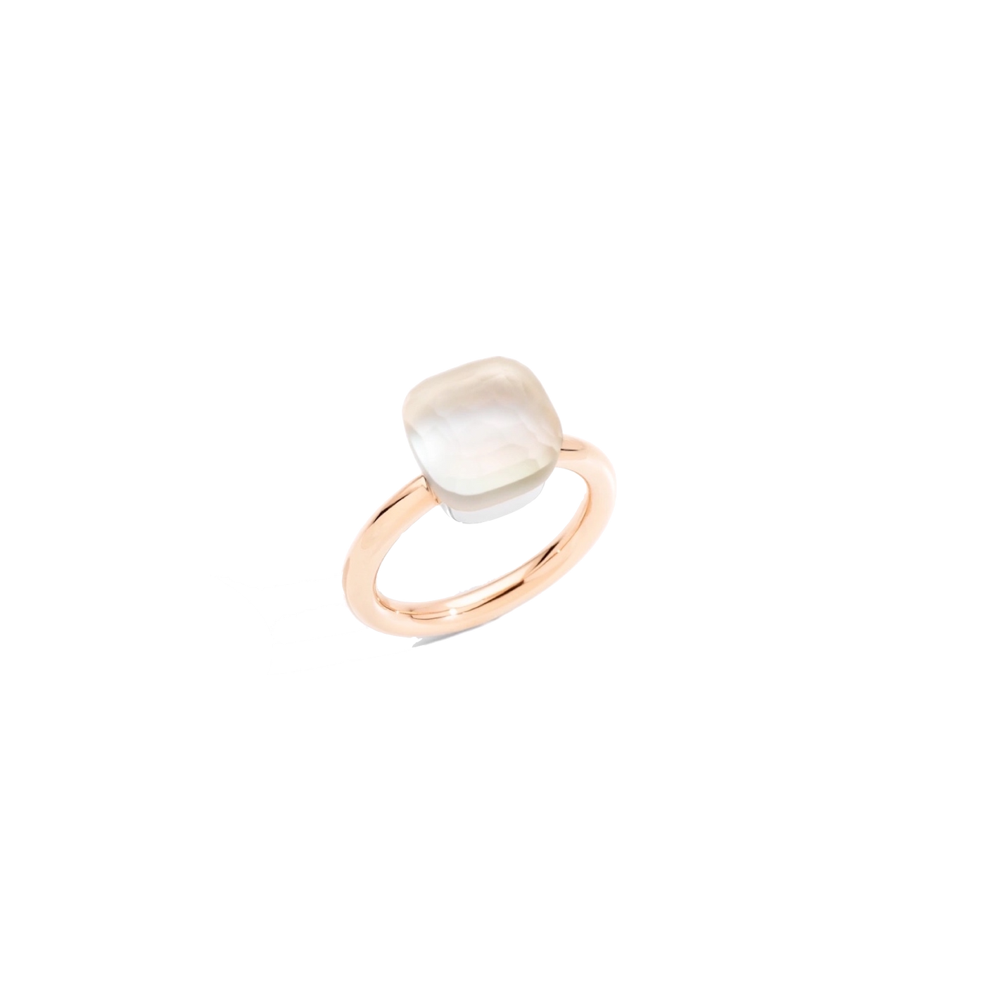 Pomellato Nudo Gelé Ring mit mattem weißem Topas