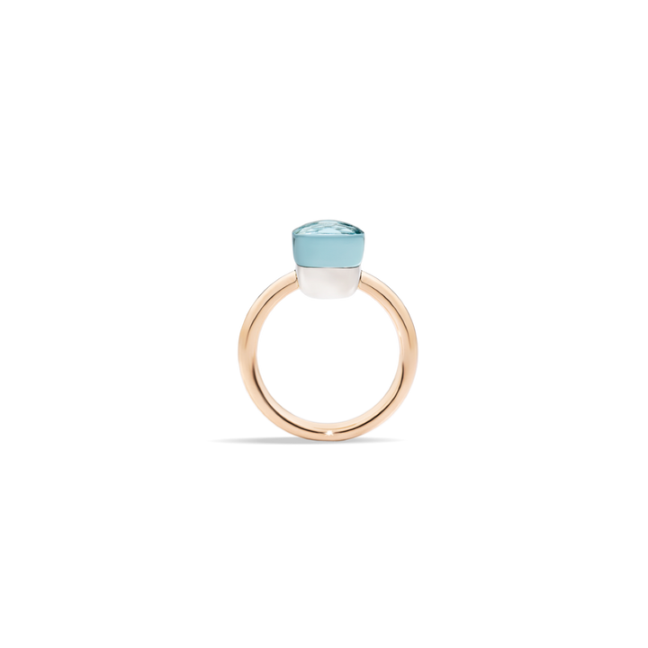 Pomellato Nudo Petit Ring aus Roségold und Blautopas