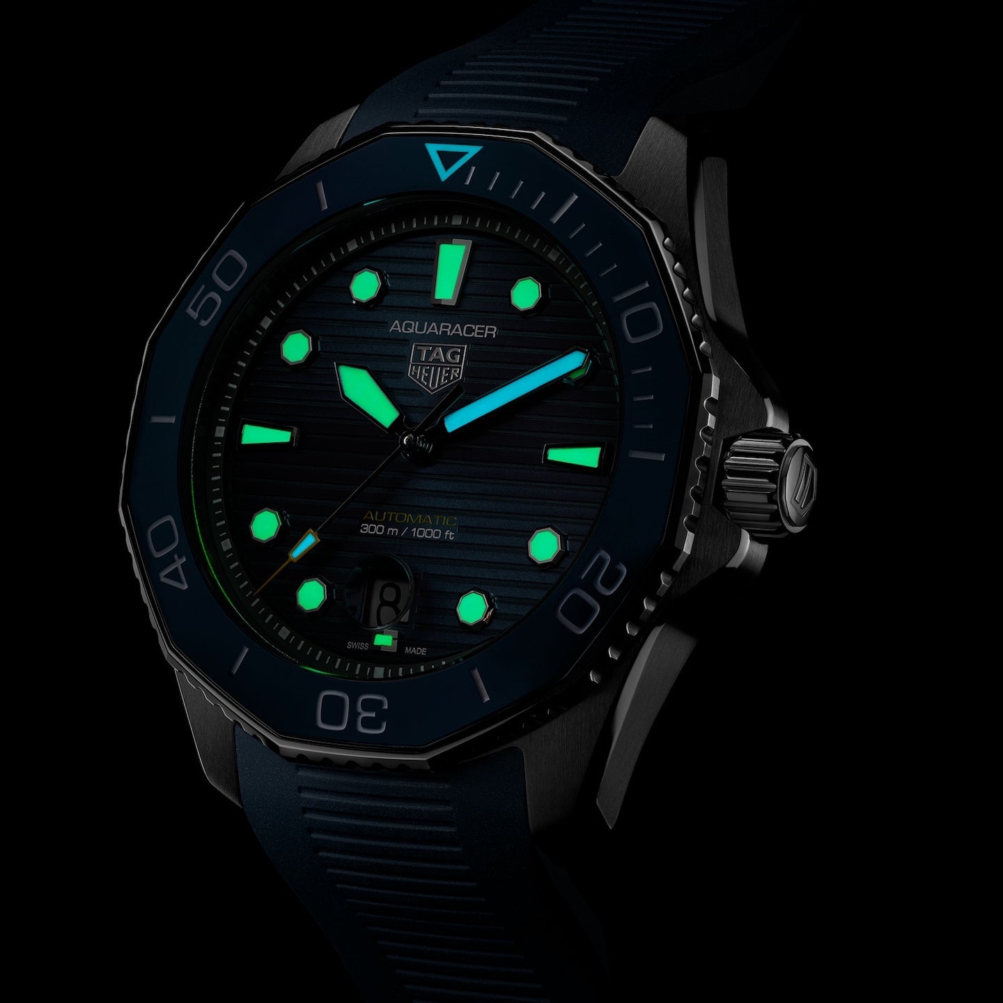 Tag heuer black and blue on sale
