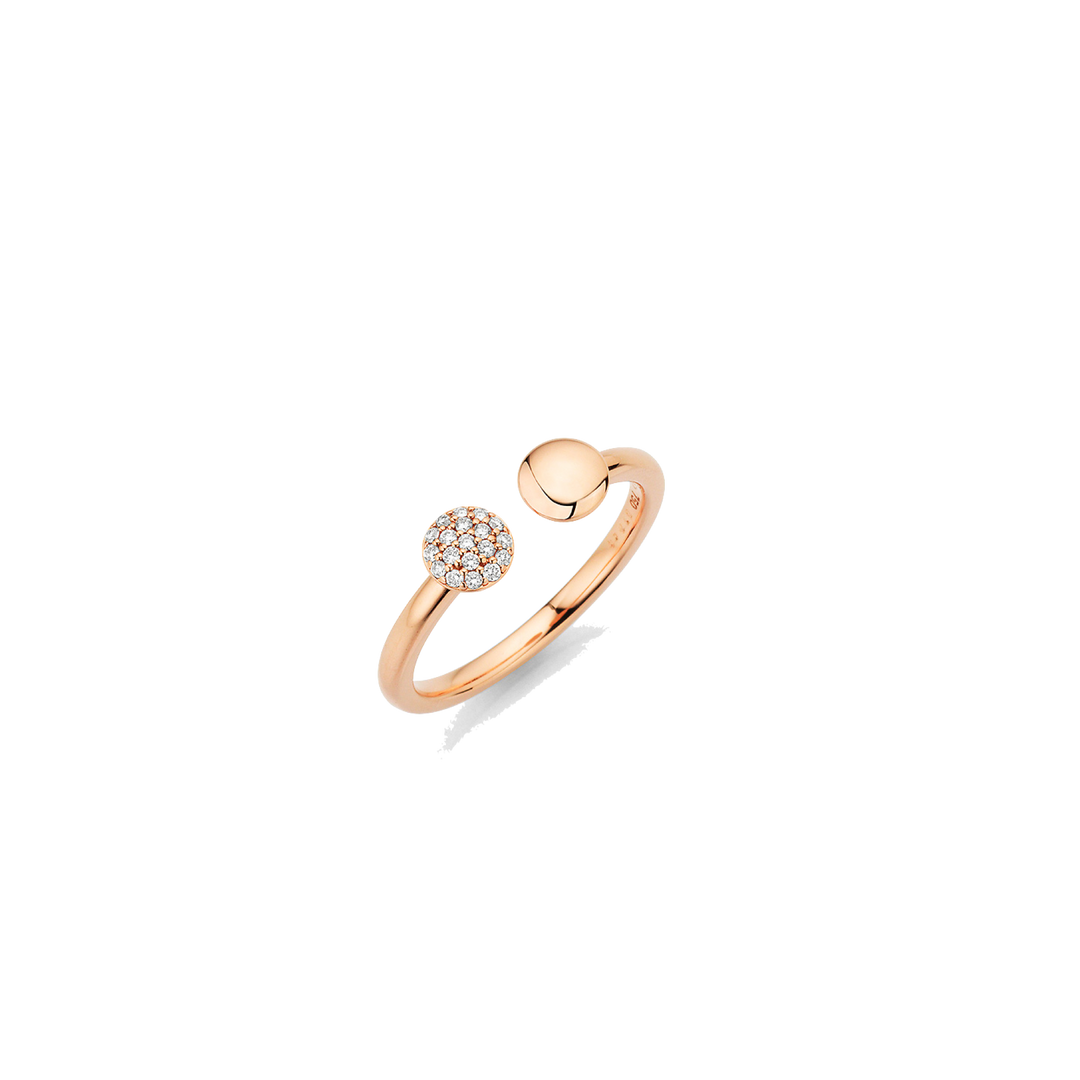 Noor Ring aus der Creative Collection in 750/-Roségold und Brillantbsatz